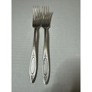 Oneida Community Silverplate 1917 Adam Salad Forks (2)